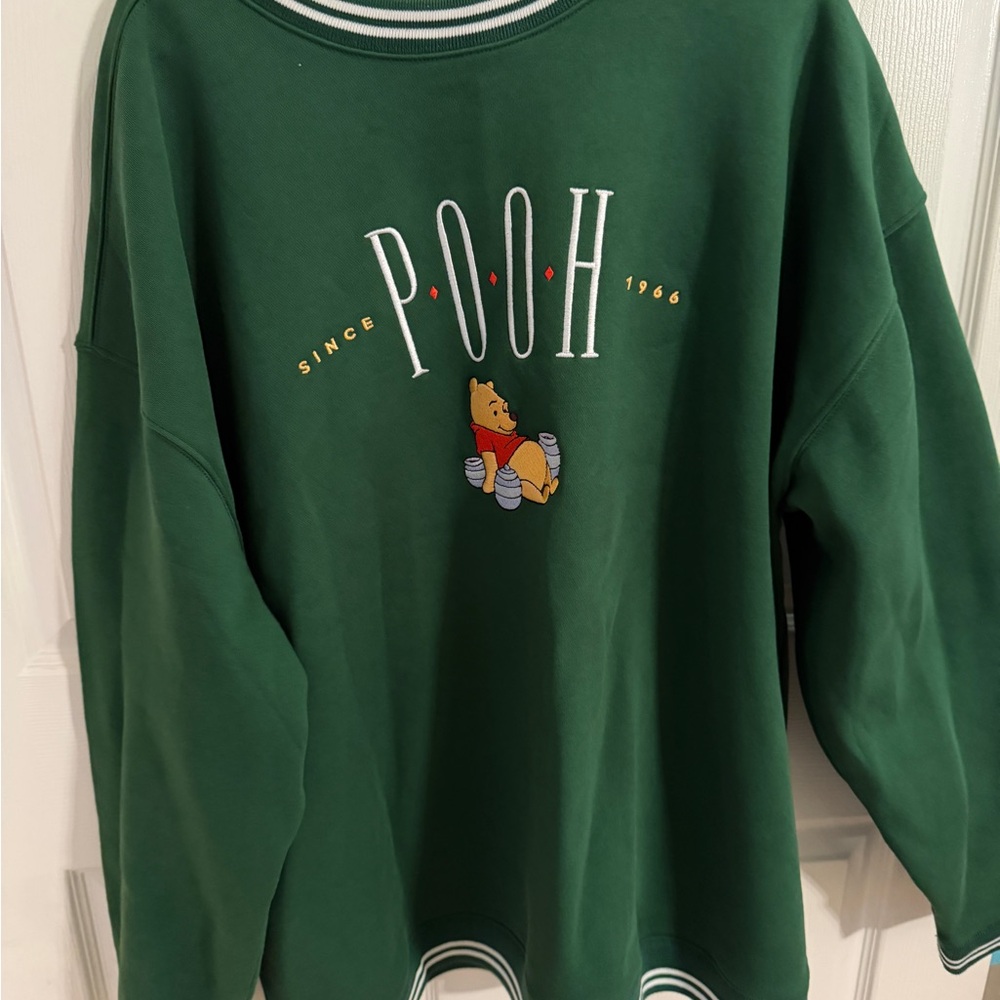 Disney Winnie the Pooh Green Sweatshirt